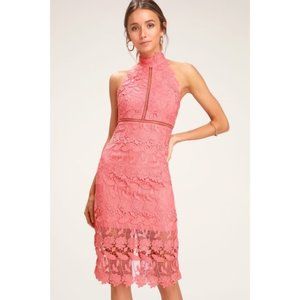 Bardot Noni Lace Halter Dress